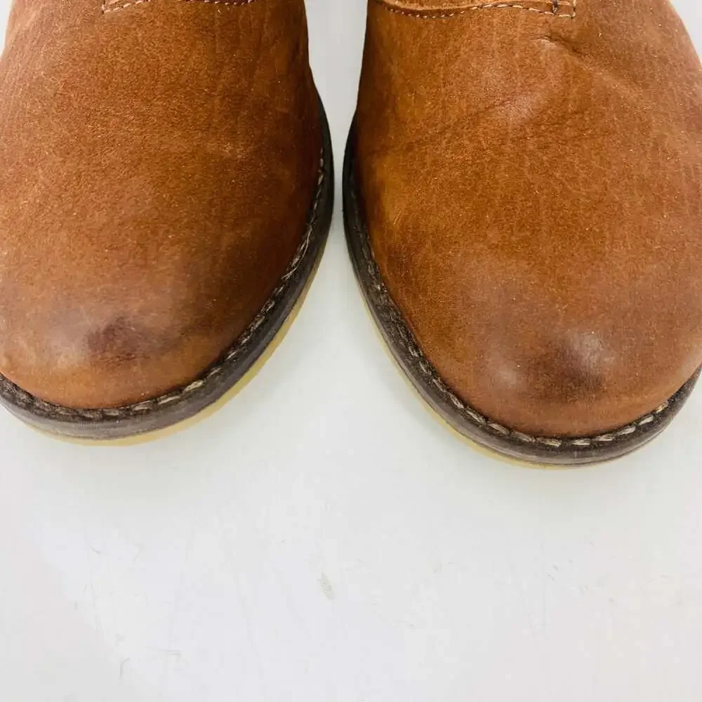 Josef Seibel Brown Leather Ankle Boots Women's 40 Comfort Pull On Chelsea 9-9.5